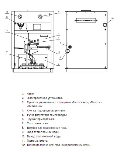 Котел газовый напольный Лидер 35 чугунный теплообменник 35кВт Лемакс купить