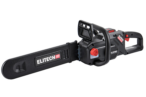 Пила цепная аккумуляторная Elitech HD CS 4016BLК (3/8"-1.1-56) 40В шина 41см б/щет 1акк*4.0 а/ч+з/у (E1611.027.01) купить
