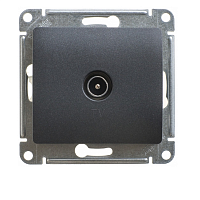 Розетка GLOSSA  GSL000791 TV телевизион механизм одиночная 1DB антрацит(черный)