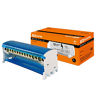 Шина нулевая   2*15гр.DIN  SQ0801-0008 в корпусе 