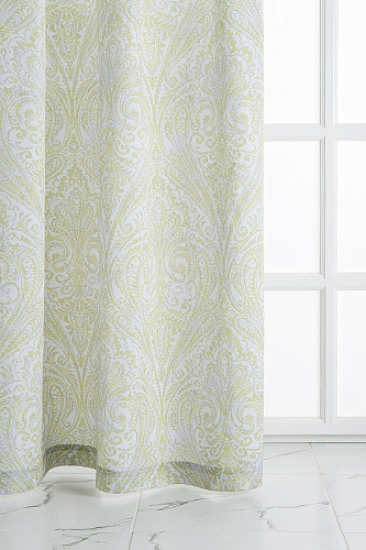 Штора готовая VERRAN Paisley на шторной ленте зеленая 140*260см 315-04 купить