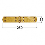 Петля французская DMX 250*38мм Петля французская DMX 250*38мм