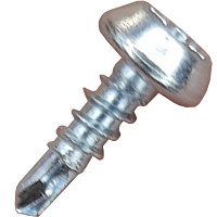 Саморез для металла сверло полуцилиндрическая головка 3.5*11 30шт MIXTON