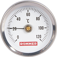 Термометр биметаллический накладной с пружиной Dn 63мм Rommer RIM-0004-630015