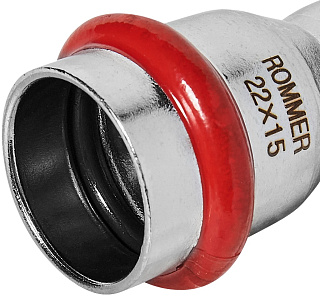 Муфта переходная ВПр 22*15 прессовая нержавеющая сталь Rommer RSS-0018-002215 купить