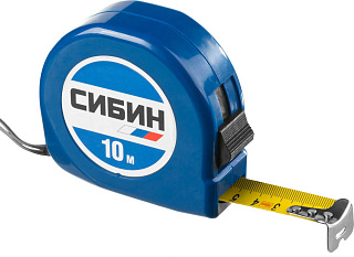 Рулетка СИБИН 10м/25мм в пластиковом корпусе (34020-10-25_z01) купить