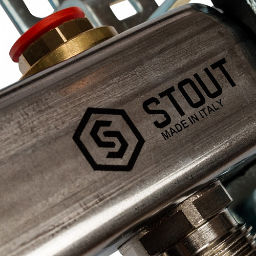 Группа коллекторная без расходомеров Stout нержавеющая сталь 5 выходов 1"*3/4"EK SMS 0922 000005 купить