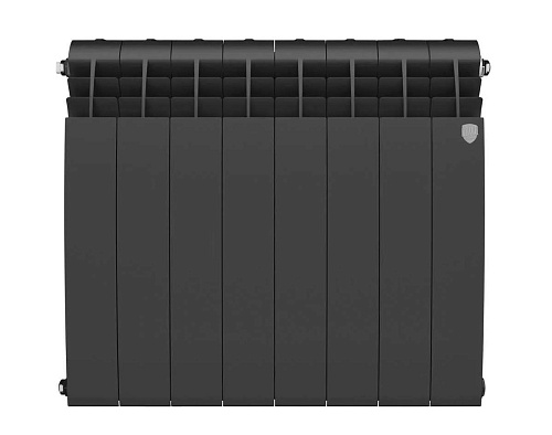 Радиатор биметаллический BiLiner B 500 8 секций Royal Thermo RTBB350008 черный купить