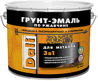 Грунт эмаль по ржавчине 3в1 RAL 8017 коричневый Dali (10л)