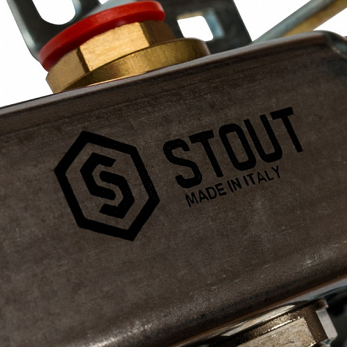 Группа коллекторная без расходомеров Stout нержавеющая сталь 12 выходов 1"*3/4"EK SMS 0922 000012 купить