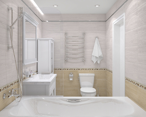 Плитка настенная Village бежевый микс 25*50см Laparet 34007 купить