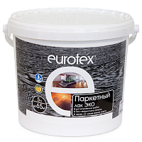 Лак паркетный ЭКО полуматовый бесцветный, Eurotex (5л)