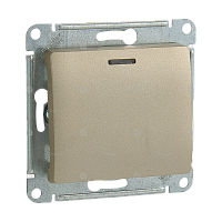 Выключатель Schneider GLOSSA  GSL000413 1-клавишный