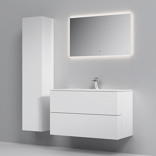 Тумба подвесная SPIRIT V2.0 с раковиной SPIRIT 100 белый глянец AM.PM M70AFHX1002WG купить