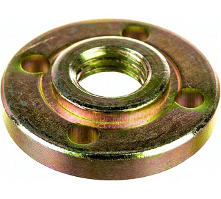 Гайка (планшайба) зажимная+ шайба для МШУ (УШМ) Diamond Industrial ф 115-230мм М14 ф 45мм под ключ 35мм (DIDM14GFL) купить