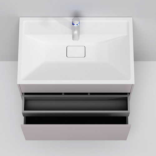 Тумба подвесная INSPIRE V2.0 с раковиной INSPIRE 80 3 ящика элегантный серый AM.PM M50AFHX0803EGM купить