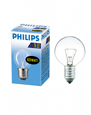 Лампа накаливания шарообразная Philips P45 60W E27  купить