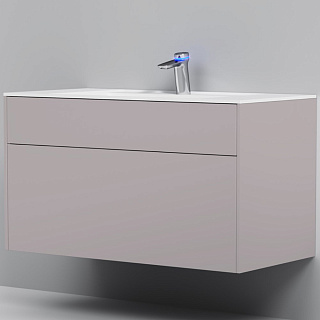 Тумба подвесная INSPIRE V2.0 с раковиной INSPIRE 100 3 ящика элегантный серый AM.PM M50AFHX1003EGM купить