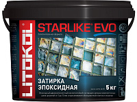 Затирка эпоксидная для плитки + клей для всех видов облицовки STARLIKE EVO  S.100 BIANCO ASSOLUT белая Litokol 485110004 (5кг)