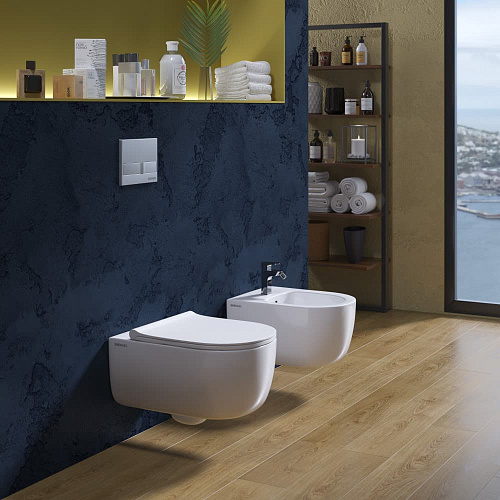 Унитаз подвесной Berges Wasserhaus Ego XL 082118 с сиденьем дюропласт и микролифтом купить