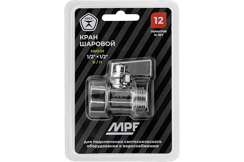 Кран-мини в/н, хром латунь 1/2" Masterprof ИС.081214 купить