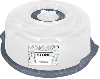 Крышка для СВЧ Sugar&Spice STONE с паровыпускным клапаном с поддоном d250 Пластик Репаблик SE229110026 купить