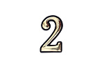 Цифра самокл. мал. золото "2" (упак.) Цифра самокл. мал. золото "2" (упак.)