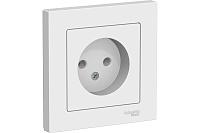 Розетка без заземляющих контактов ATLAS DESIGN 16А в сборе БЕЛЫЙ Systeme Electric 470978