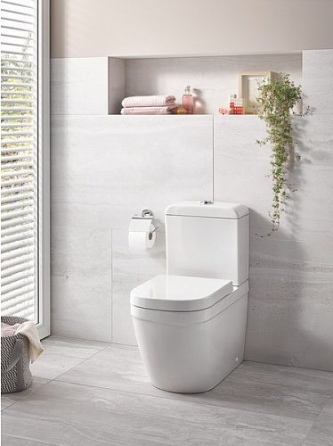 Унитаз Euro Ceramic напольный универсальный выпуск безободковый альпин-белый, GROHE 39338000 купить