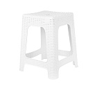 Табурет квадратный InGreen Rattan  белоснежный.жасмин IG618110048