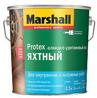 Яхтный лак алкидно-уретановый Marshall Protex Yat Vernik Глянцевый - 2.5 л