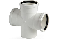Крестовина для малошумной канализации Lammin 110*110*110/87.5° Lm39021001090(22/1)