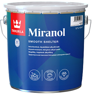 Эмаль алкидная Tikkurila MIRANOL Бесцветная (База С) 2.7 л купить