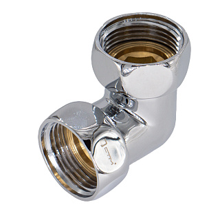Уголок 3/4"*3/4" гайка-гайка для полотенцесушителя хром СТМ CPLF3434 купить
