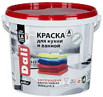 Краска для ванной комнаты и кухни Dali моющая акриловая белая (База A) 5 л Краска для ванной комнаты и кухни Dali моющая акриловая белая (База A) 5 л