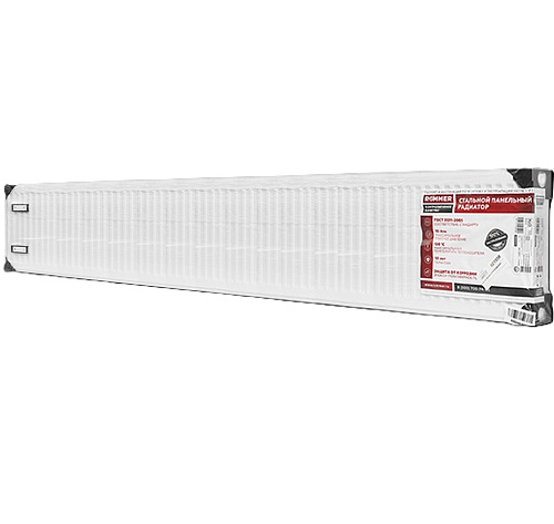 Радиатор ROMMER Compact 22/400/2600 стальной панельный боковое подключение Rommer RRS-2010-224260 купить