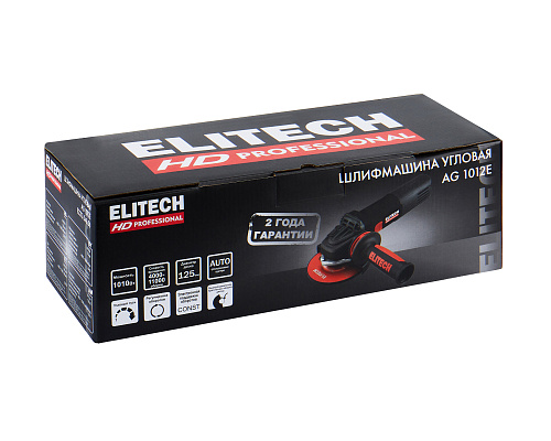 Шлифмашина угловая Elitech HD AG 1012E (E2213.048.00) 1010Вт пл.пуск 125мм М14 рег. обор. (E2213.048.00) купить