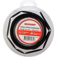 Трубка термоусаживаемая черная 3,0/1,5мм -2,44 м REXANT 29-0006