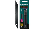 Лезвия KRAFTOOL "BLACK MAX" 09602-09-S10 сегментированные для ножей 9мм 9 сегментов (10штук) Лезвия KRAFTOOL "BLACK MAX" 09602-09-S10 сегментированные для ножей 9мм 9 сегментов (10штук)