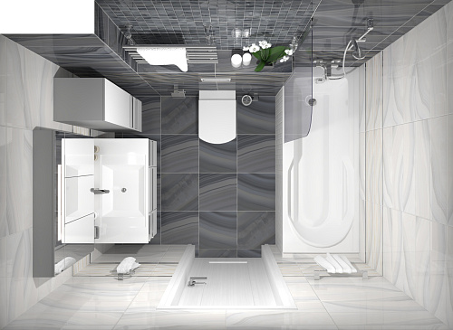 Плитка настенная Agat серая 20*60см Laparet 60082 купить