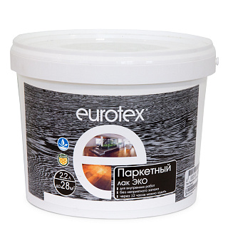 Лак паркетный ЭКО глянцевый бесцветный, Eurotex (2.2л) купить