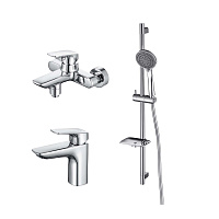 Комплект смесителей ВЕГА AQ1010CR+AQ1040CR+AQ2011CR Aquatek AQ1030CR