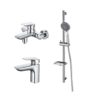 Комплект смесителей ВЕГА AQ1010CR+AQ1040CR+AQ2011CR Aquatek AQ1030CR купить