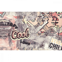 Обои Street Art горячее тиснение 1.06*10м серые Eurodecor 7096-22
