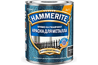 Краска для металла прямо на ржавчину 3в1 молотковая RAL9005 черный Hammerite 5831024