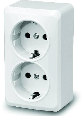 Розетка POWERMAN FAZENDA 7128 16А 250В белая купить