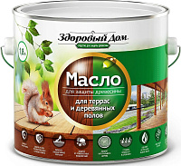 Масло для террас и деревянных полов орех Здоровый Дом 0007079 (1.8л)