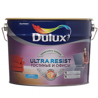 Dulux Ultra Resist краска для стен и потолков прозрачная (База BC) 9 л купить