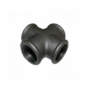 Крестовина чугунная черная 1/2" (Ду15) купить