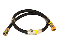 Шланг для газовых приборов резиновый черный 1.2 гайка-гайка 1/2" ELKA